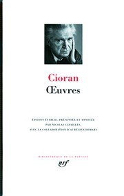 Front cover of Oeuvres (French Edition) (Bbliotheque de la Pleiade) by Emil Cioran