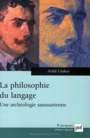 Front cover of La philosophie du langage by Arild Utaker