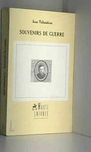 Front cover of Souvenirs de guerre by Jean Thibaudeau
