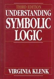 Cover of Understanding Symbolic Logic by Virginia Klenk