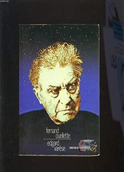 Cover of Edgard Varese by Fernand Ouellette