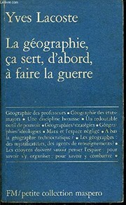Front cover of La géographie, ça sert, d'abord, à faire la guerre by Yves Lacoste