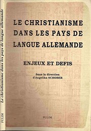 Front cover of Le christianisme dans les pays de langue allemande. enjeux et dÃ©fis (French Edition) by Paul Colonge