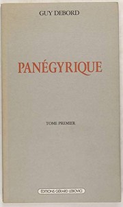 Cover of Panégyrique by Guy Debord