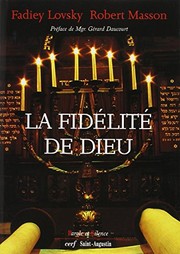 Front cover of La fidélité de Dieu by F. Lovsky
