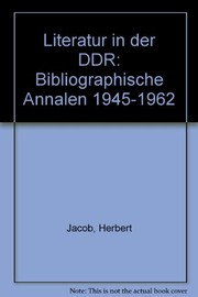 Front cover of Literatur in der DDR by Jacob, Herbert