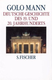 Front cover of Deutsche Geschichte des 19. und 20. Jahrhunderts by Golo Mann