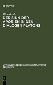 Front cover of Der Sinn der Aporien in den Dialogen Platons by Michael Erler
