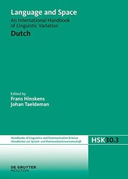 Cover of Language and Space: Dutch: An International Handbook of Linguistic Variation (Handbucher zur Sprach- und Kommunikations-wissenschaft / Handbooks of Linguistics and Communication Science) by Pieter Muysken