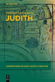 Front cover of Judith (Commentaries on Early Jewish Literature) by Deborah Levine Gera