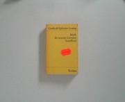 Front cover of Briefe, die neueste Literatur betreffend by Gotthold Ephraim Lessing