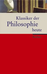 Front cover of Klassiker der Philosophie heute by Ansgar Beckermann