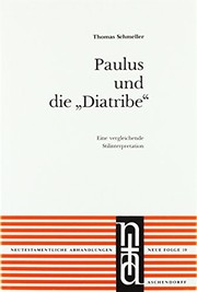 Front cover of Paulus und die "Diatribe" by Thomas Schmeller