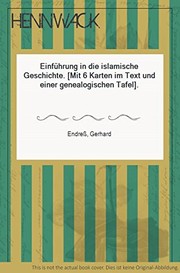 Front cover of Einführung in die islamische Geschichte by Gerhard Endress