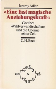 Front cover of Eine fast magische Anziehungskraft by Jeremy D. Adler