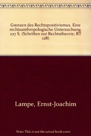 Cover of Grenzen des Rechtspositivismus by Ernst-Joachim Lampe