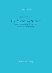 Front cover of Die Macht des Namens by Karen Radner