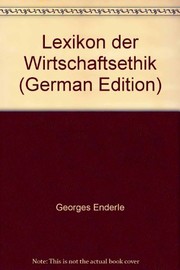 Front cover of Lexikon der Wirtschaftsethik (German Edition) by Georges Enderle