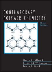 Front cover of Contemporary polymer chemistry by H. R. Allcock