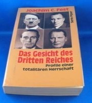 Front cover of Das Gesicht des Dritten Reiches by Joachim Fest