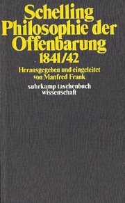 Cover of Philosophie der Offenbarung by Friedrich Wilhelm Joseph von Schelling