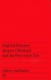 Cover of Jacques Offenbach und das Paris seiner Zeit by Siegfried Kracauer