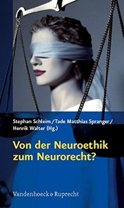 Front cover of Von der Neuroethik zum Neurorecht? by Stephan Schleim