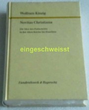 Cover of Novitas Christiana by Wolfram Kinzig