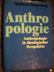 Cover of Anthropologie in theologischer Perspektive by Pannenberg, Wolfhart