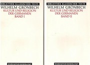 Front cover of Kultur und Religion der Germanen: 2 Bde. by Vilhelm Peter Grønbech