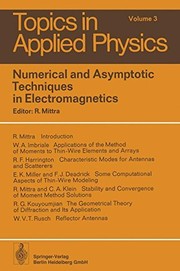 Cover of Numerical and Asymptotic Techniques in Electromagnetics (Topics in Applied Physics) by Raj Mittra