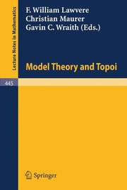Front cover of Model theory and topoi by F. W. Lawvere