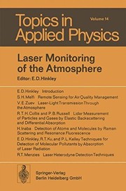 Front cover of Laser Monitoring of the Atmosphere (Topics in Applied Physics) by Unknown
