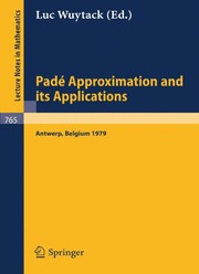Front cover of Padé approximation and its applications by Conference on Padé Approximation and Its Applications, Antwerp (1979)
