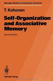 Cover of Self-Organization and Associative Memory by Teuvo Kohonen