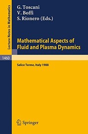Front cover of Mathematical Aspects of Fluid and Plasma Dynamics: Proceedings of an International Workshop held in Salice Terme, Italy, 26-30 September 1988 (Lecture Notes in Mathematics) by S. Rionero