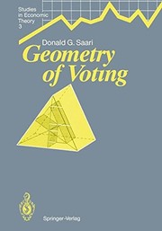 Cover of Geometry of voting by D. Saari