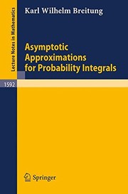 Cover of Asymptotic approximations for probability integrals by Karl Wilhelm Breitung