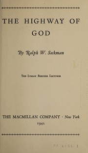 Cover of The highway of God by Ralph W. Sockman