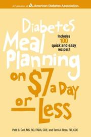 Front cover of Diabetes meals on $7 a day-- or less by Patti Bazel Geil
