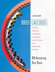 Cover of Brief Calculus with Applications by Bill Armstrong