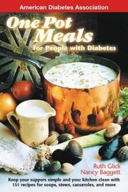 Front cover of One Pot Meals For People With Diabetes by Nancy Baggett