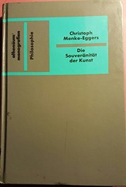 Front cover of Die Souveränität der Kunst by Christoph Menke-Eggers