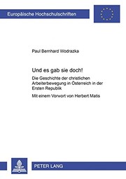 Front cover of Und es gab sie doch! by Paul Bernhard Wodrazka