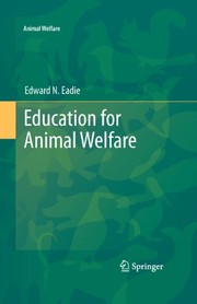 Front cover of Education for Animal Welfare by Edward N. Eadie