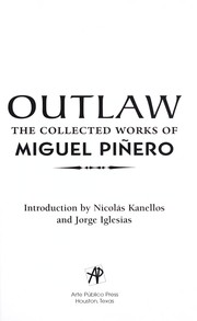 Cover of Outlaw by Miguel Piñero