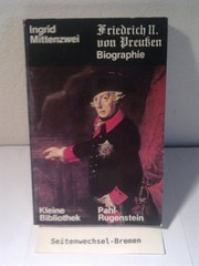 Front cover of Friedrich II. von Preussen by Ingrid Mittenzwei