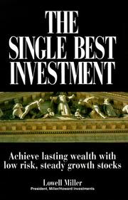 Front cover of The Single Best Investment by Lowell Miller