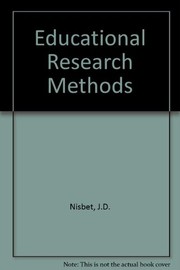 Cover of Educational research methods by John Donald Nisbet