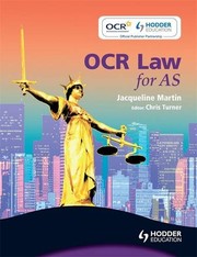 Cover of OCR Law for AS by Jacqueline Martin